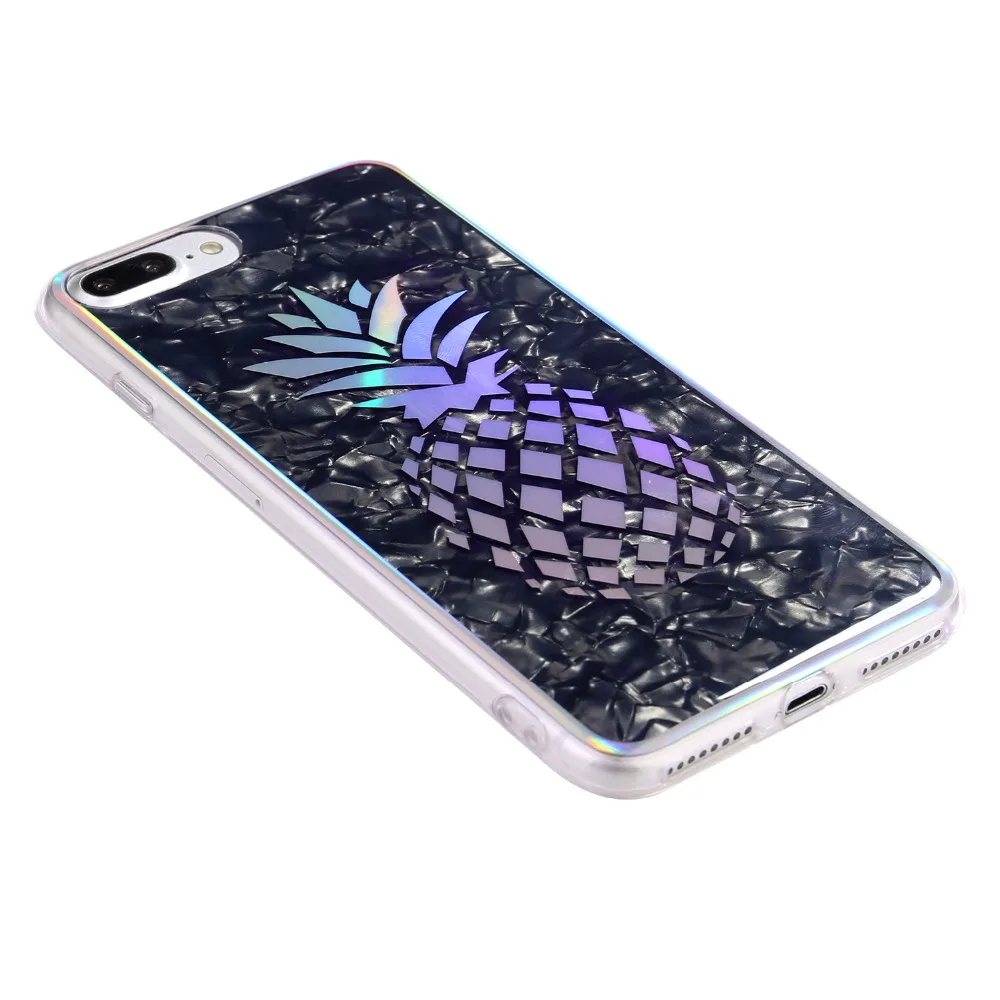H.X.S для нового apple iphone с лазерной кромкой в виде раковины красочная сосна яблоко/Кактус/Фламинго \ белая фоновая фотография
