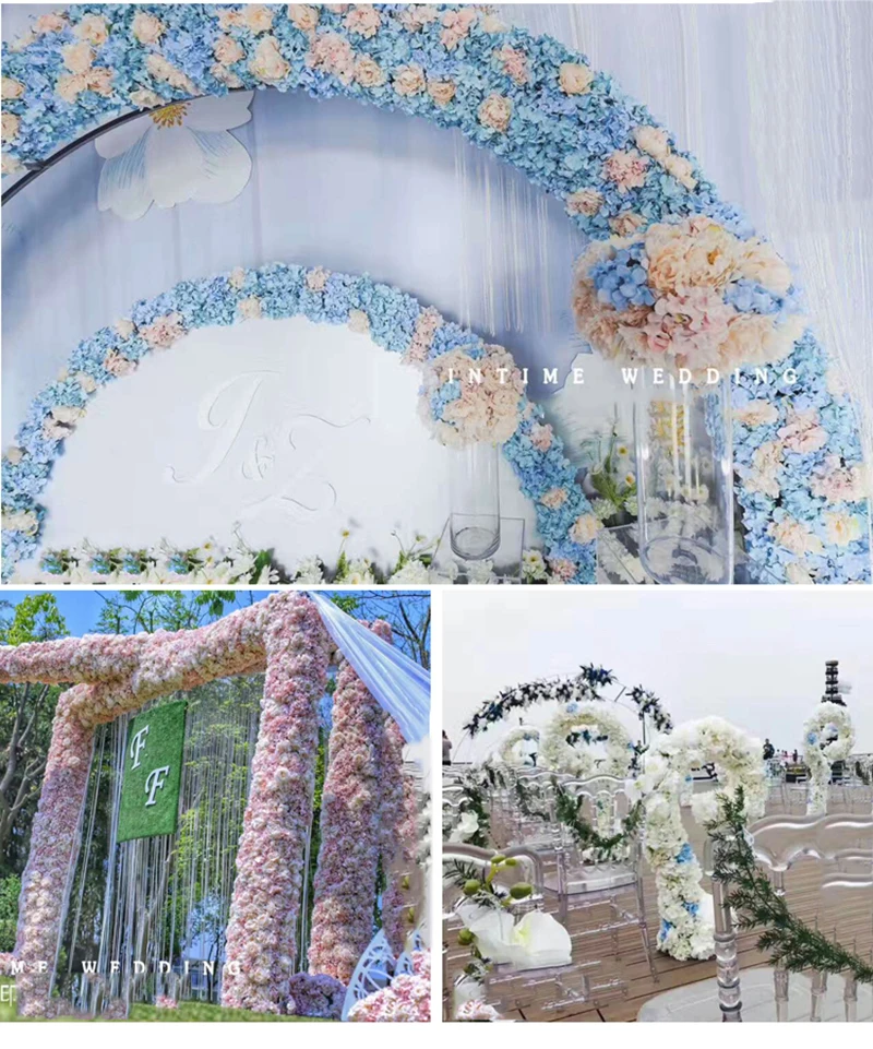 Flone 17CM Large Silk Flowers Artificial Hydrangea Heads DIY Simulation Flower Ball For Wedding Home Office Party Decor Art (1)