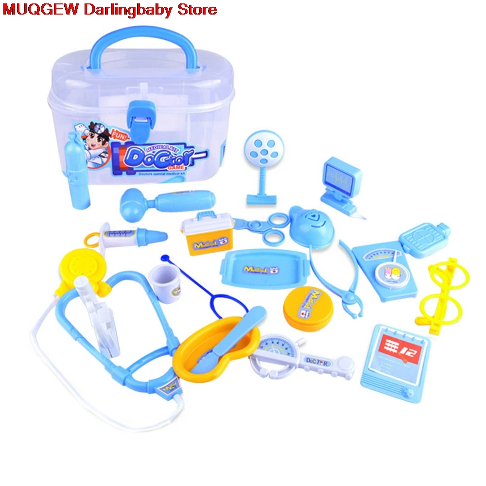 23 PCS Pretend Play Doctor Toy Medical Set Case Education Fun Funny