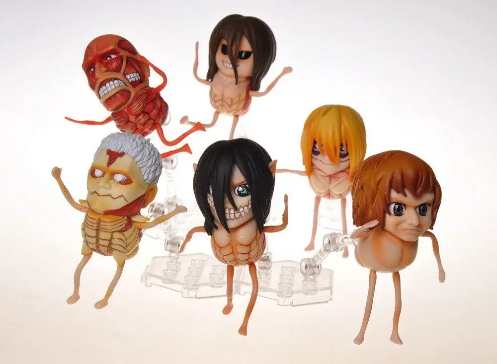 

2pcs/set Attack on Titan Anime Action Figure Collection toys for christmas gift