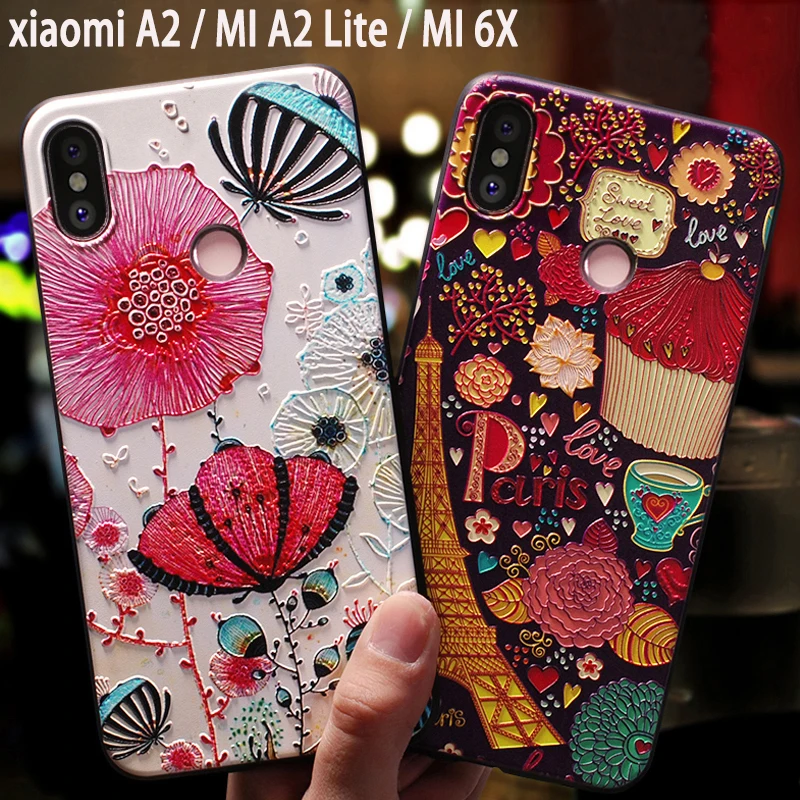 Роскошный чехол YonLinTan для Xiaomi Mi 6x A2 Lite A 2 MIA2 6X Xiomi мягкая задняя часть телефона 3D