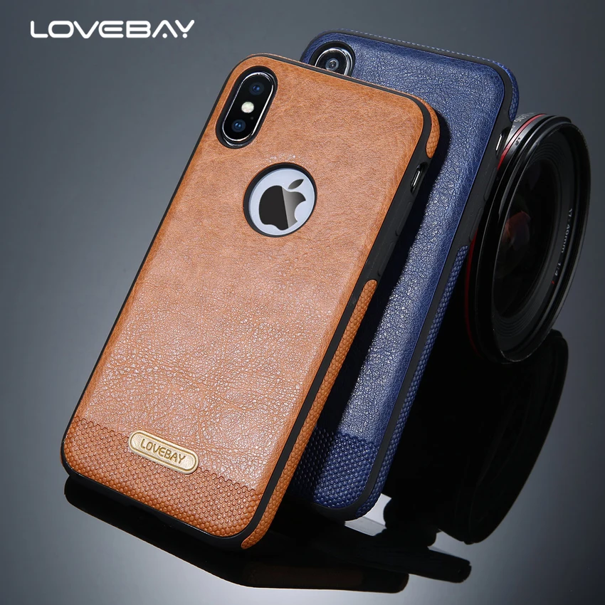 Чехол Lovebay для iPhone X Роскошный чехол из искусственной кожи мягкий силиконовый