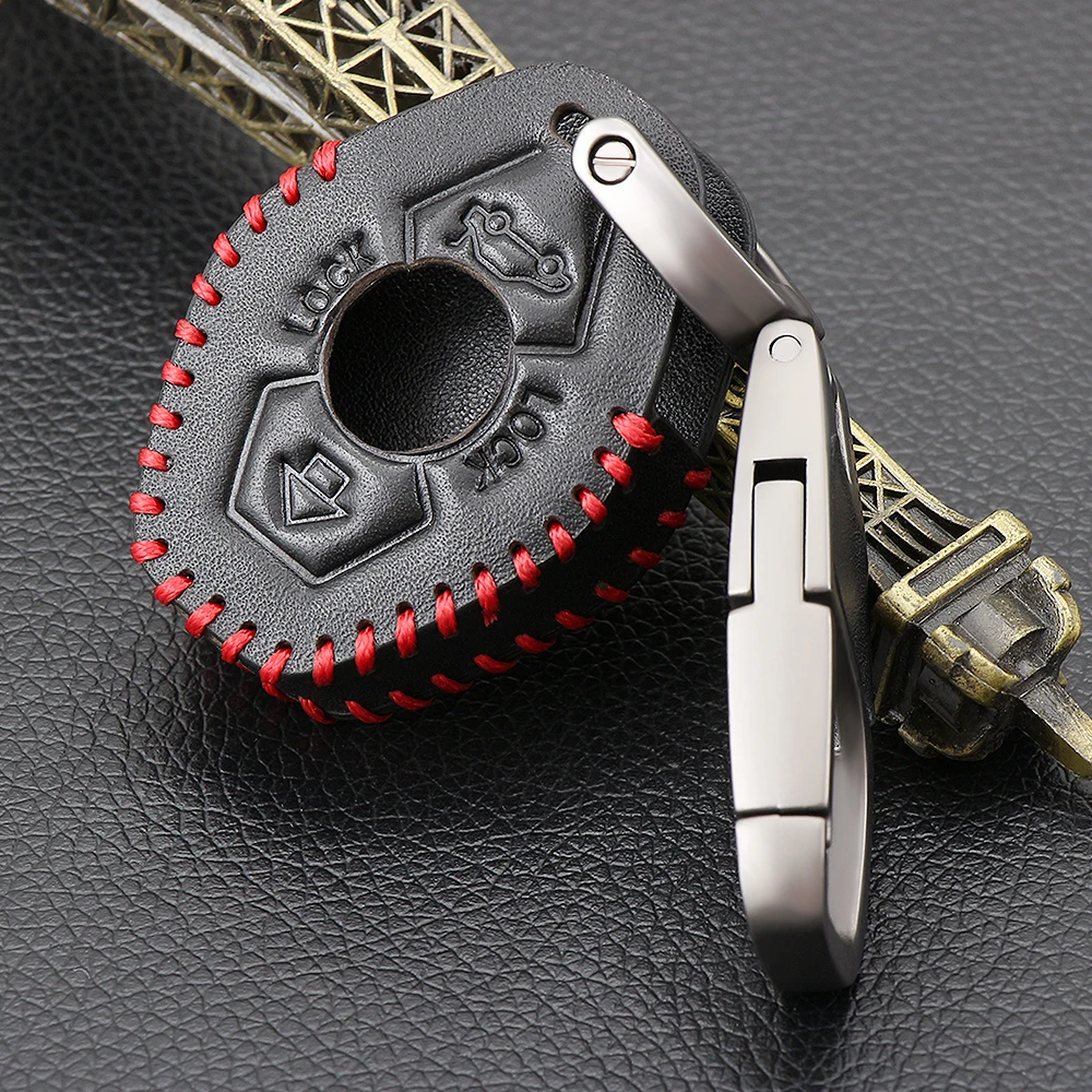 

Genuine Leather Key Cover for BMW X3 X5 Z3 Z4 5 7 Series 325i E38 E39 E46 E53 E83 M5 Remote key holder smart key Case Key chain