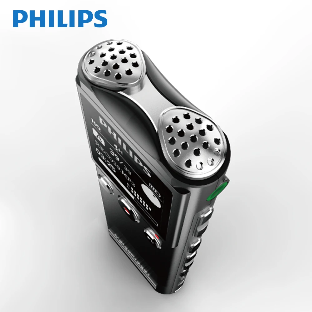 Цифровой диктофон Philips с сухой батареей AAA, Дальняя дистанция 40 м, с беспроводным микрофоном, Голосовая активация, детафон