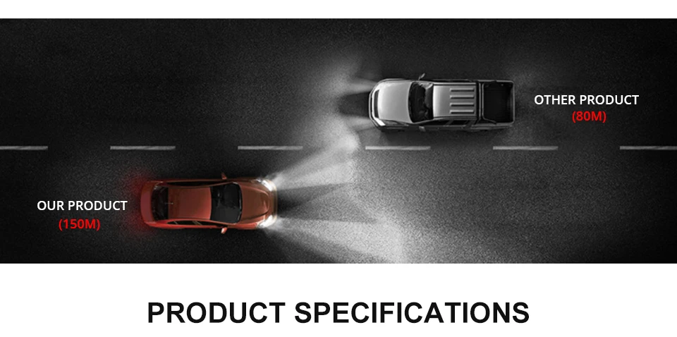 Foxcncar H7 H4 H11 H1 LED Car Headlights Bulb mini Lamp 9005 9006 COB CSP Chip 12V 10000lm 72W 6500K 24V Auto moto truks IP67 (7)