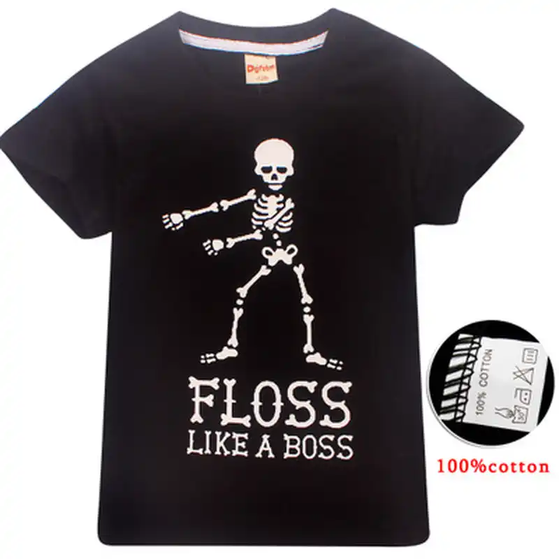 2019 Summer Boys T Shirts Roblox Gamer Fortnight Cotton T Shirt Girls Floss Like A Boss Kids Funny Tshirts Tops Tees Clothes Boy - 