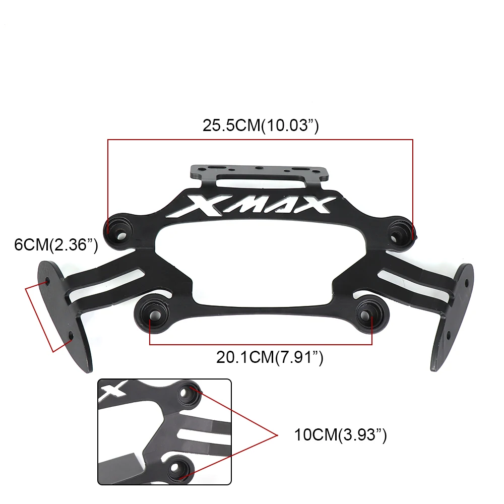 Мотоцикл подставка для мобильного телефона с крепежной скобой gps навигации кронштейн зеркала заднего вида Набор для Yamaha XMAX250 300 400 125