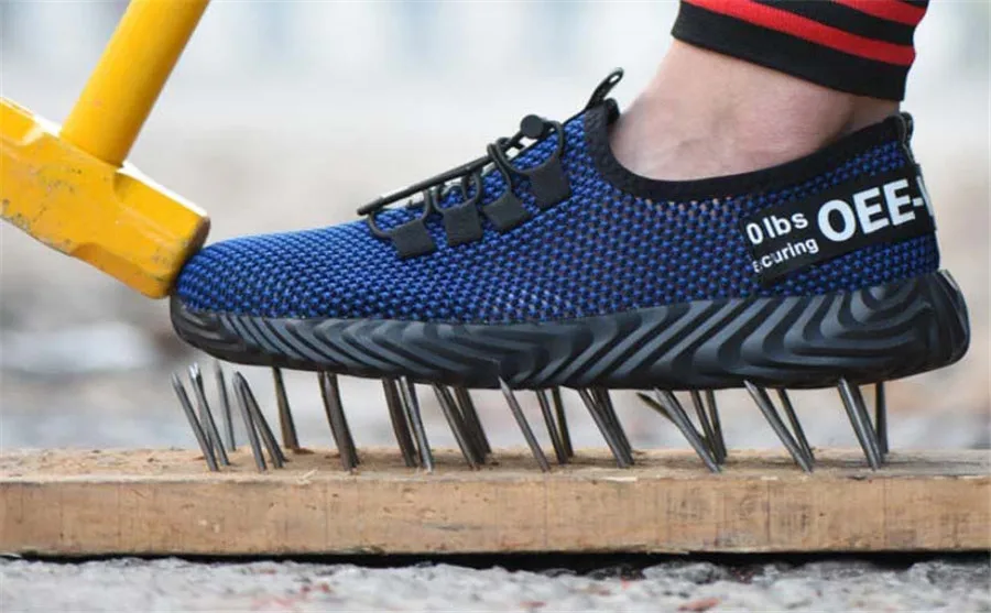 Мужская Рабочая обувь со стальным носком, дышащие уличные неубиваемые кроссовки, непромокаемые ботинки, удобные промышленные ботинки