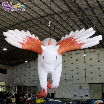 

HOT SALES 2.5X2.5X2.8MH inflatable Pegasus hanging decoration /blow up flying horse with wings balloon toy personalized