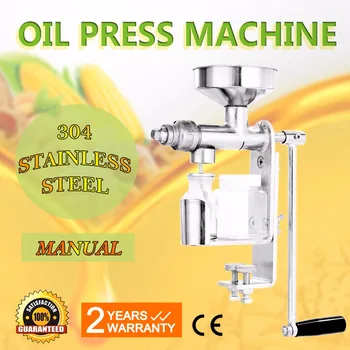 

Manual Oil Press Household Peanut Nuts Seed Oil Expeller Food Grade Stainless Steel Oil Extractor Machine