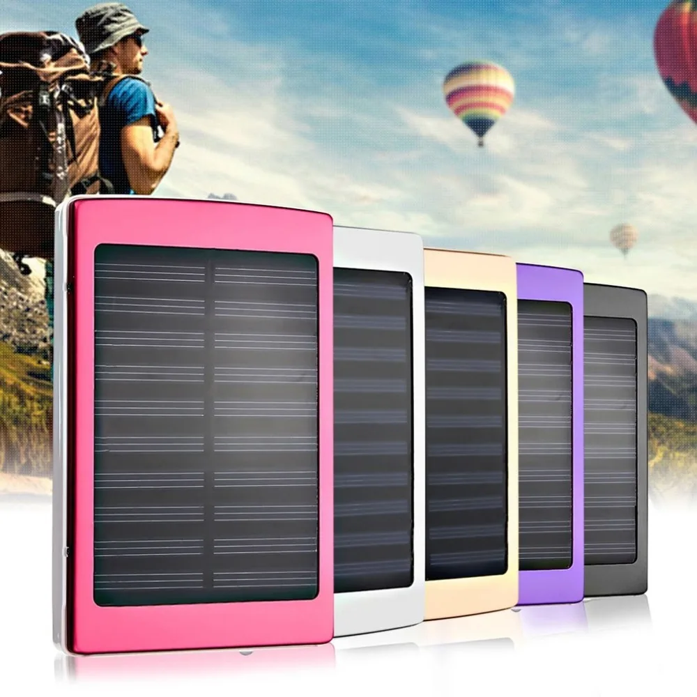 

Portable Size 50000mAh Large Capacity Solar Panel Power Bank Outdoor External Battery Charger for Smartphones Promotions New hot
