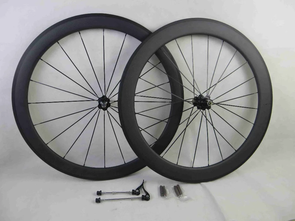 

Front Wheel 50mm+ Rear Wheel 60mm depth tubular 23 width carbon bicycle road bike wheels carbon cycling wheelset