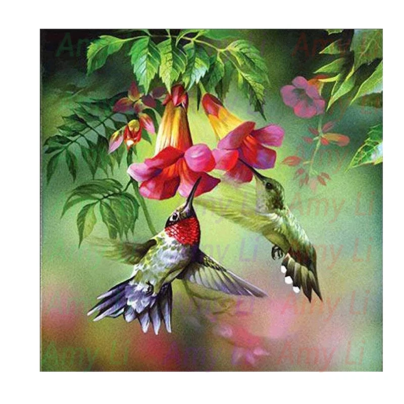 

DIY 5D full drill square/round Diamond Painting Kits Bird Opera Flower Full Diamond Embroidered Painting Cross Stitch Craft gift