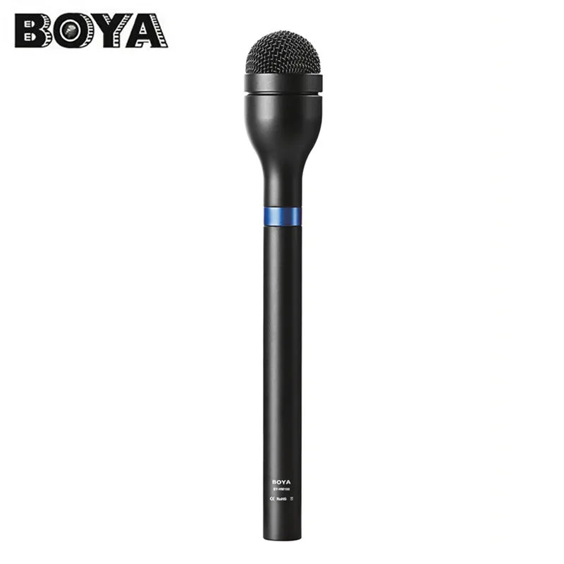 

BOYA BY-HM100 Handheld Wireless Microphone Pop Filter Mixer Audio for Interviews Meeting ENG Speech