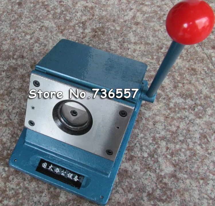 

2 sets NEW Heavy Duty Manual Multi Sheets Stand Paper Graphic Punch Die Cutter for Pro Button Maker Circle Hole Punch 50mm 32mm