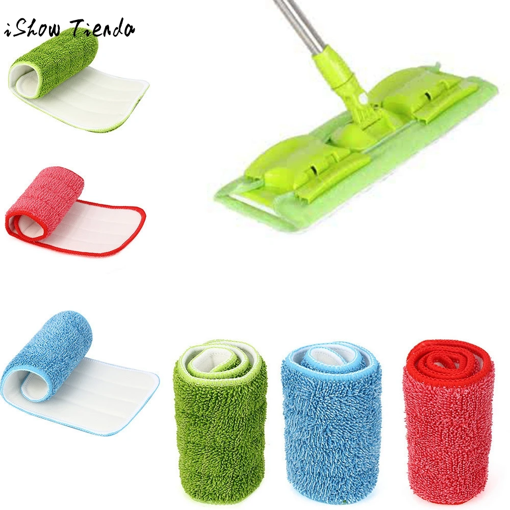 

Practical Household Dust Cleaning Reusable Removable microfiber Pad For Spray Mop FY 430*140*20mm washable reusable