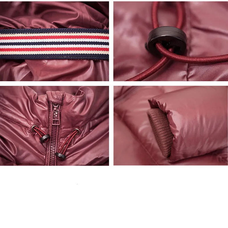 Women White Duck Down Coat 2018 Winter Fashion Warm Hooded Wadded Down Jacket Loose Casual Waterproof Cotton Padded Parkas RS58