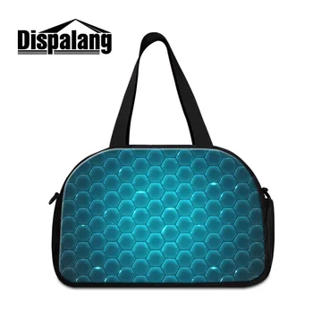 

Dispalang Large Capacity Men's Travel Bags Geometric Stitching Woemns Travel Handbag Casual Multifunction Shoulder Bag For Trip