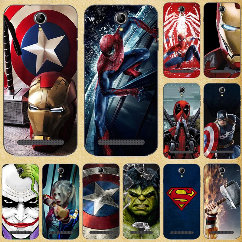 

Super Hero Phone Case Cover For Acer Liquid Z530 Z330 Z220 M220 Soft Silicone Back cover For Acer Liquid Z6 Plus Bags