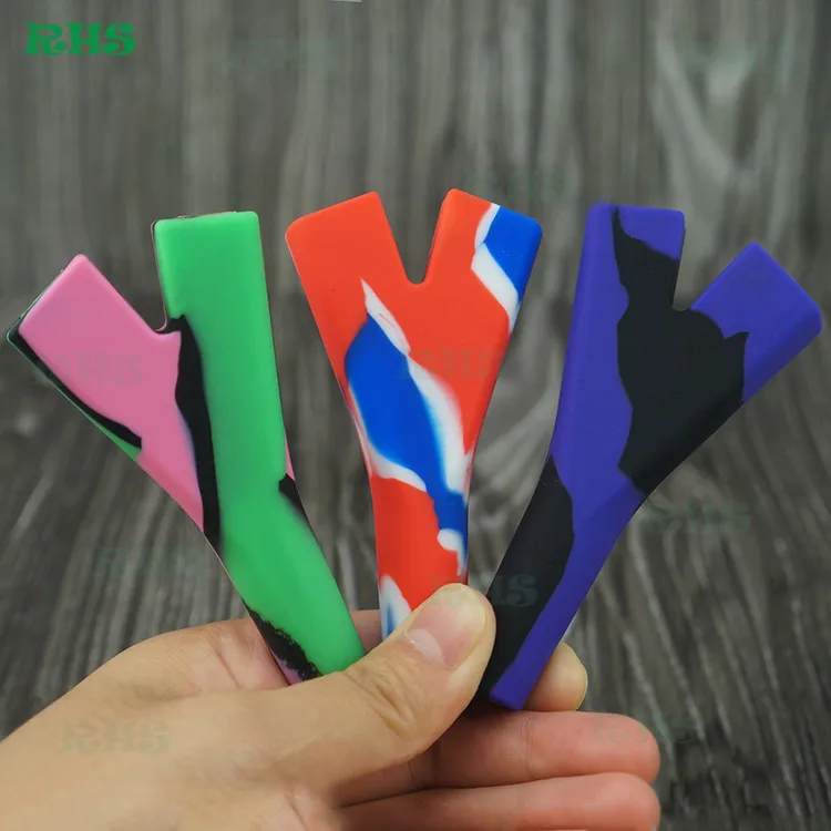 

RHS New Stoner Double/Three/Five Trident Silicone Cigarette/Cones Holder Smoking Accessories Portable Carry Case Color Random