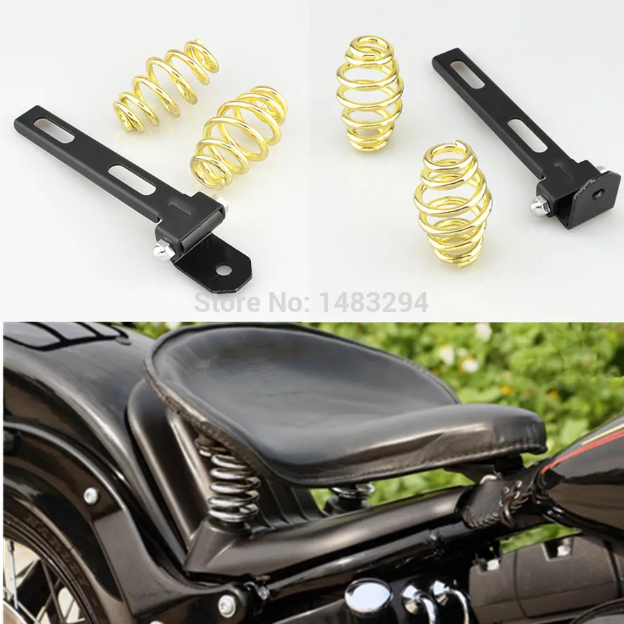 3" Motorcycle Solo Seat Springs Bracket Mounting Kit Fits For Harley