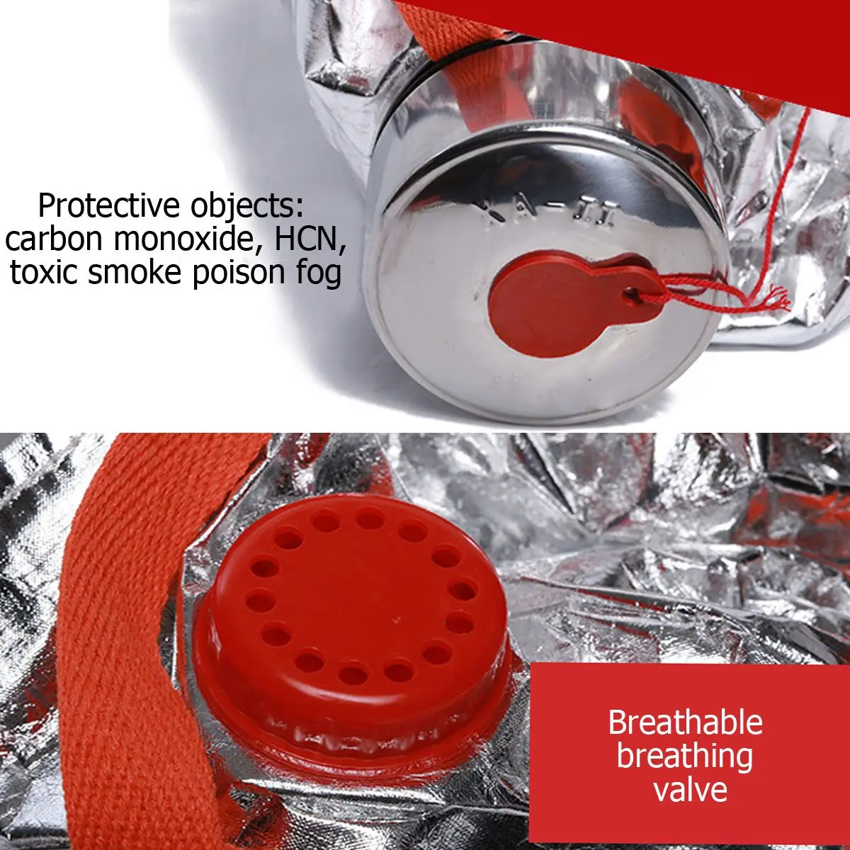 Дымовая противопожарная маска фильтрующая респираторные защитные устройства для гостиничной бытовой пожаротушения спасение самоспасательная Антивирусная маска