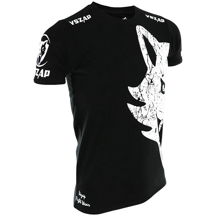 Ceny VSZAP klasyczna koszulka mma rashguard muay thai walcząca gigantyczna koszulka bawełniana