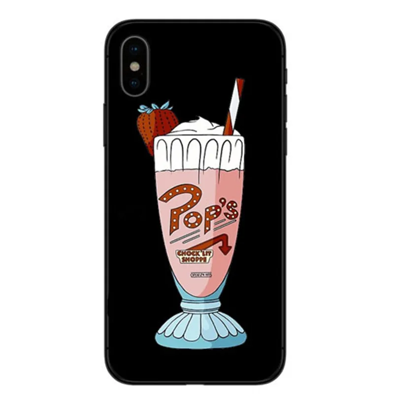 TV Americana Riverdale Jughead Jones Woz Aqui Rigido South Side Serpents Soft silicone Phone Case Para iphone 4 5 6 7 8 X Plus X