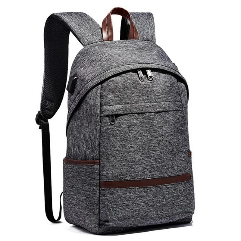 

Senkey Style Men Backpack 2018 Brand waterproof Canvas Backpack Men's Minimalist USB Charging Laptop Backpack Fashion Casual