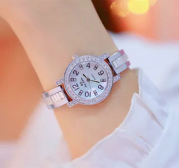 

New Hot Chain Watch High-end Linked List Custom Arabic Digital Rhinestone Dial Gold Silver Fashion & Casual Chronograph