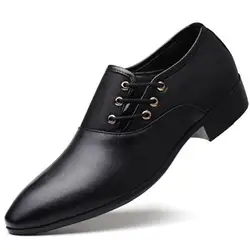 Мужские модельные туфли; Мужская официальная обувь; роскошные кожаные модные свадебные туфли; мужские деловые повседневные оксфорды;