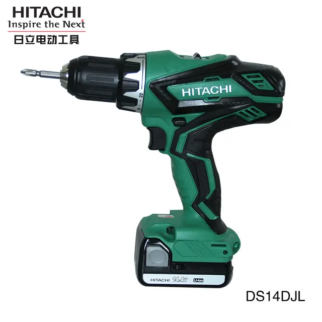 Original Hitachi DS14DJL Cordless drill speed reversing 14.4v two speed