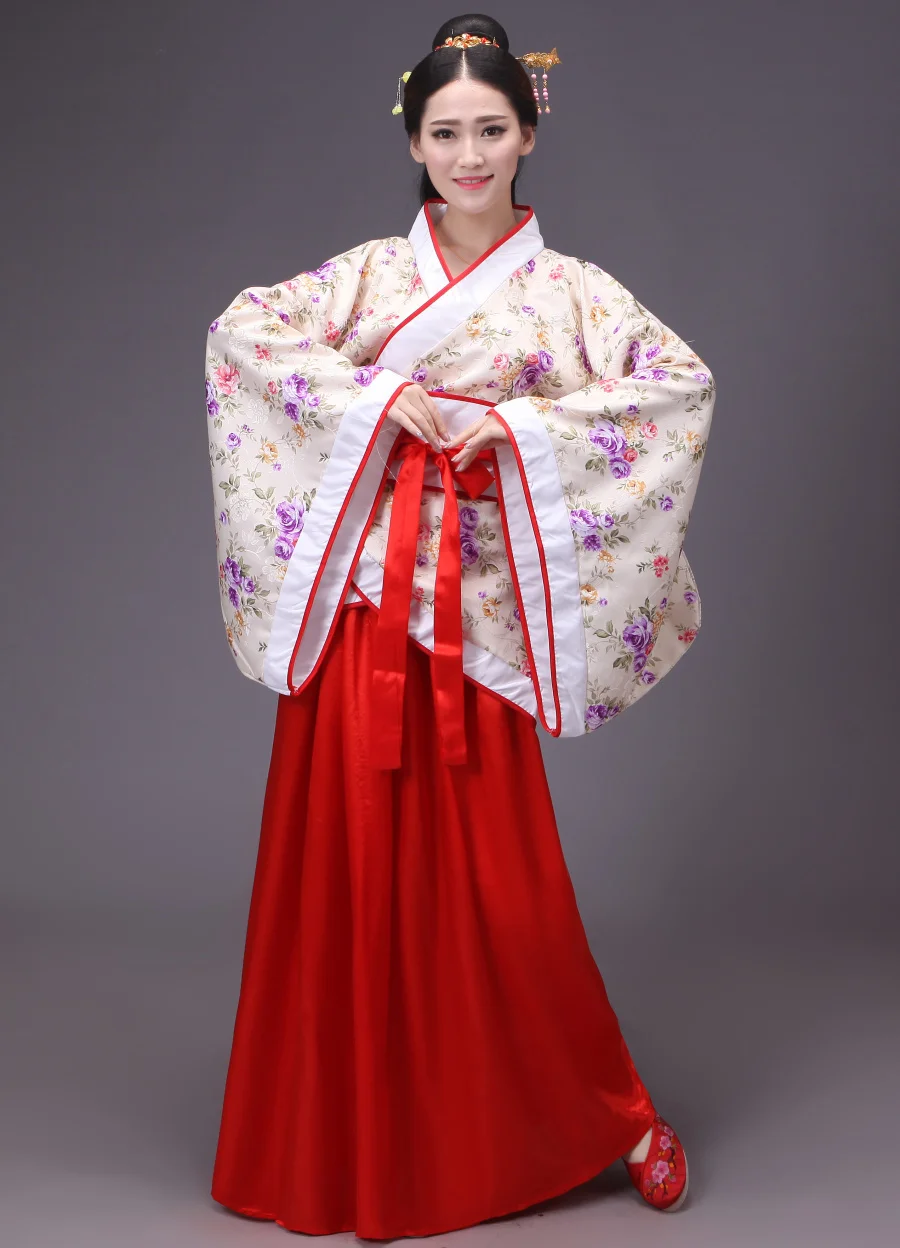 Классический в стиле ханьфу костюм женский Тан мужской Традиционный китайский древний костюм женские танцевальные костюмы для женщин Китайский народный танец - Цвет: color15