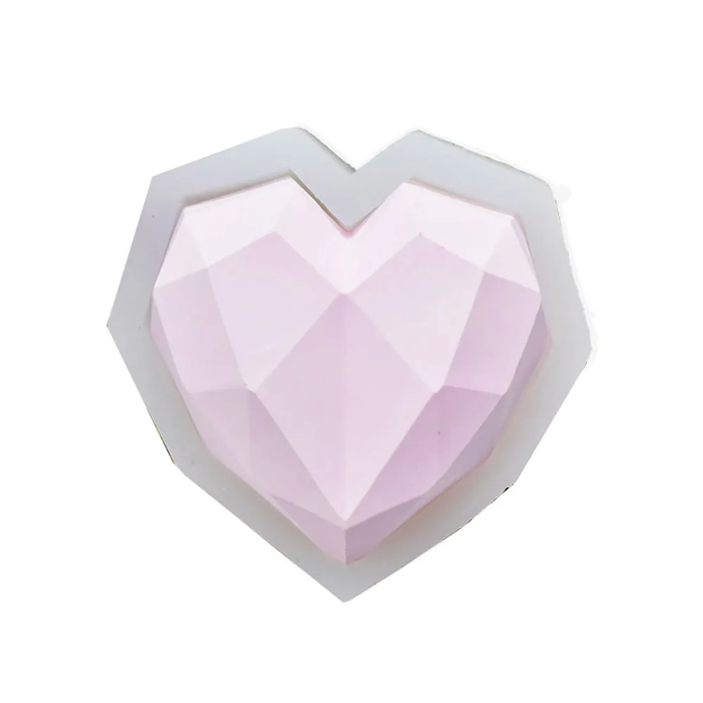 

GODWJ New Heart Shaped Chocolate Mold Fondant Cake Decorative Clay Biscuit Silicone Mold Cake Decorating Tools DIY Baking Mold
