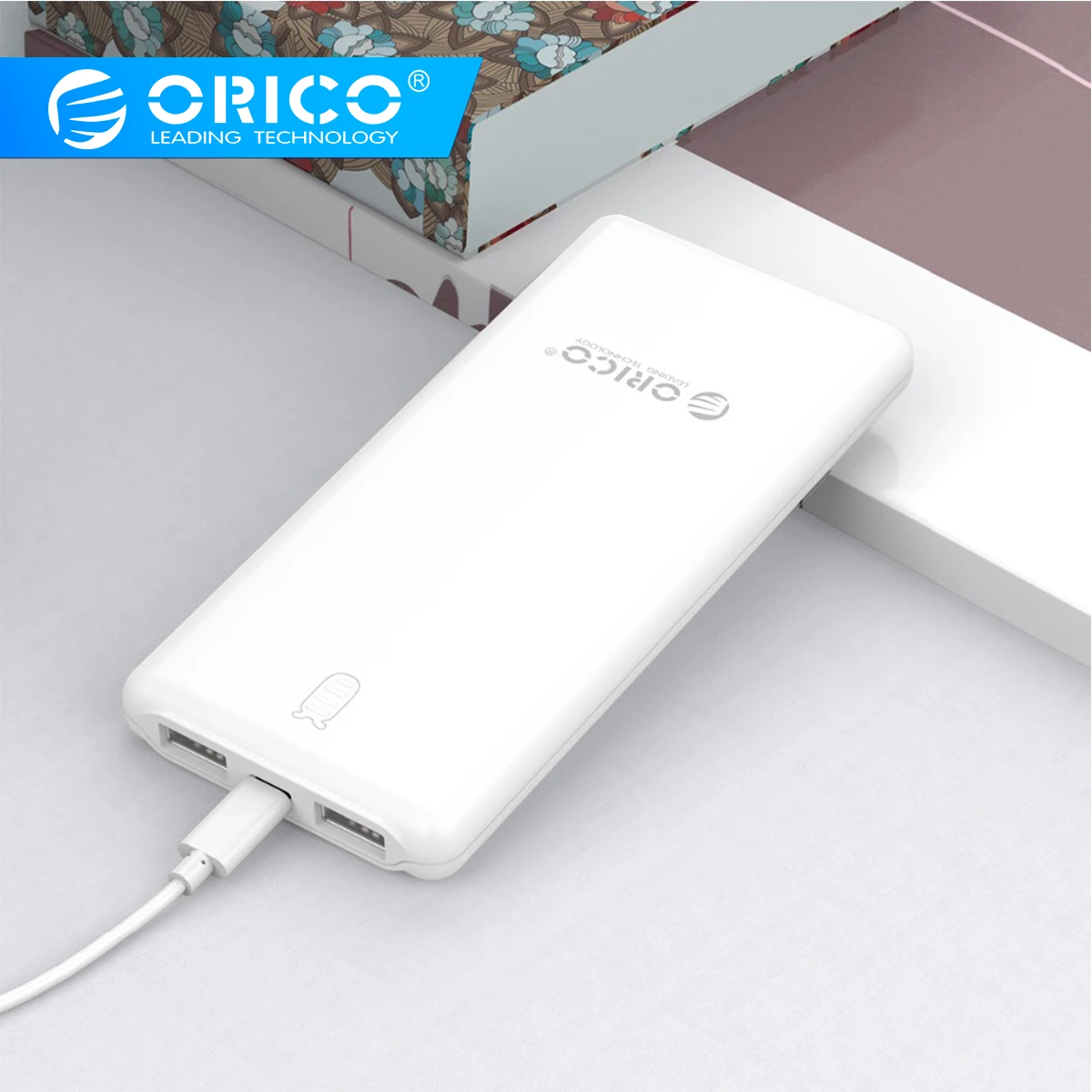 ORICO 20000 мАч двойной USB 5 В 2A внешний аккумулятор зарядное устройство для телефона