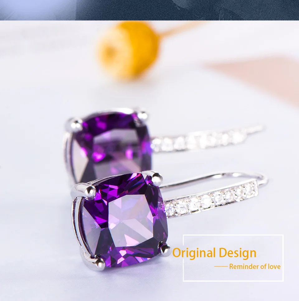 silver amethyst clip earrings for women brand fine jewelry (4)