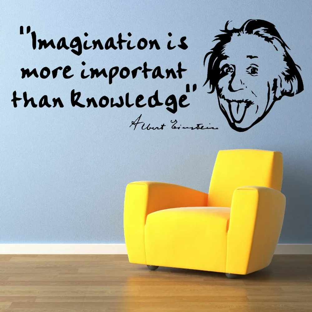 Abstract Albert Einstein Door Mural Wall Sticker Art Decal