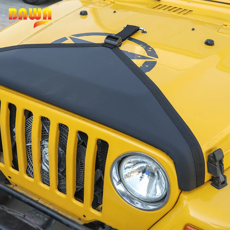 Автомобильные чехлы BAWA для Jeep Wrangler TJ 1997 2006 крышка двигателя украшение головки