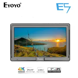 Eyoyo E5 5 дюймов очень тонкий ips Full HD 1920x1080 4 K HDMI на камеру видео поле монитор для Canon sony Nikon