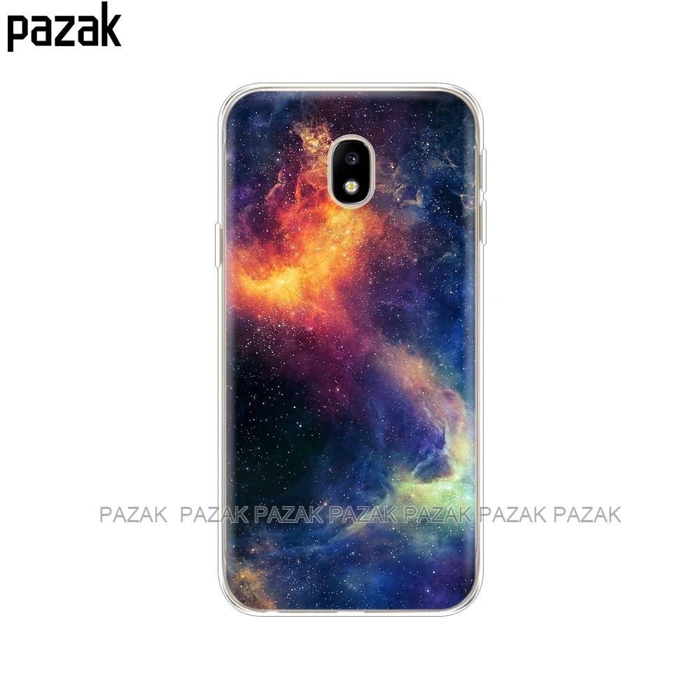 Силиконовый чехол для телефона Samsung Galaxy J3 J5 J7 2017 J330 J530 J730 PRO j2 2018 звездное небо Луна
