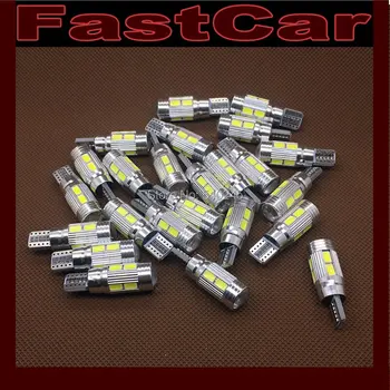 

100x 12V Canbus T10 LED 5630 SMD 10SMD LENS Interior Bulb Light 194 168 W5W Parking Backup signal Lamps Auto No Error light