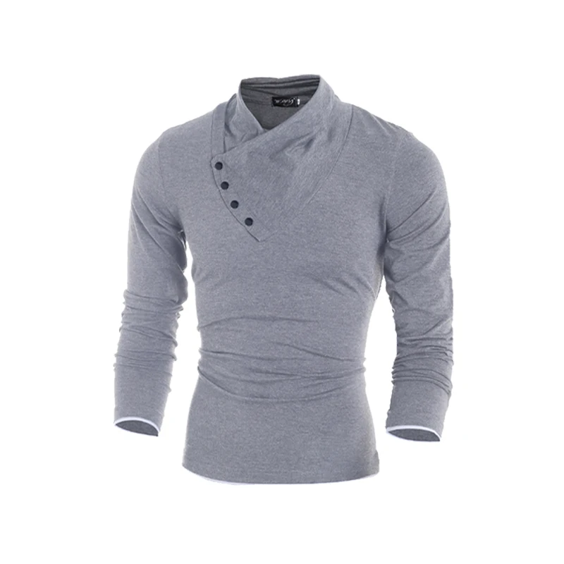 Mens 100 Cotton Oblique Button Collar T font b Shirt b font Fashion font b Men