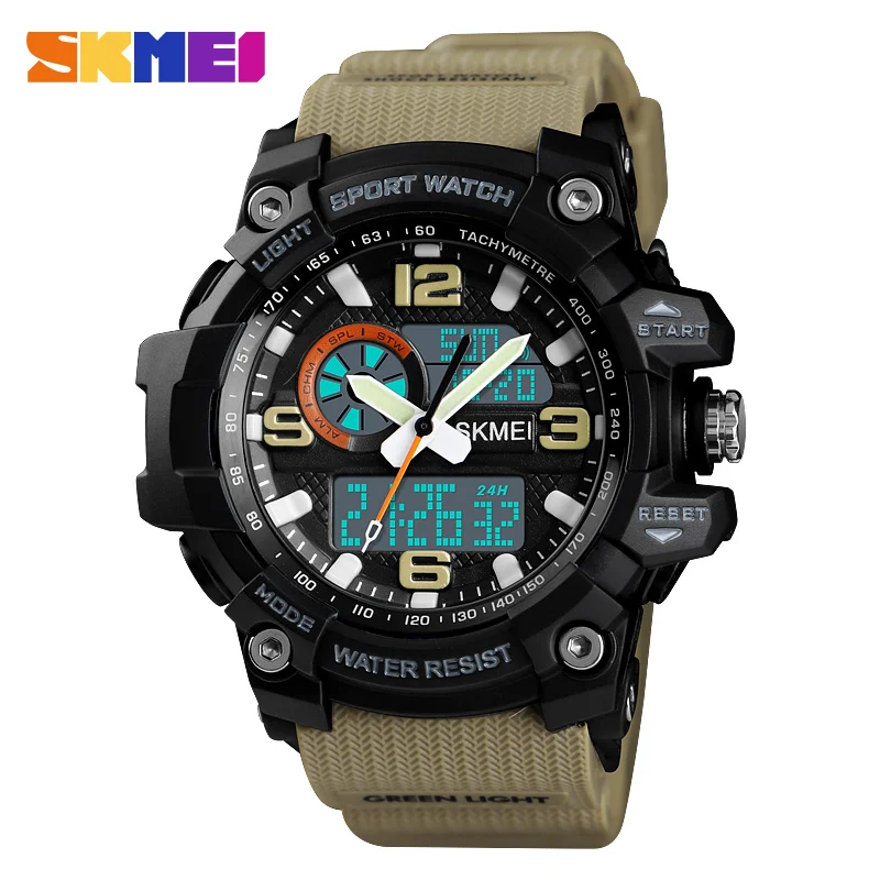 

Quartz Watches Men Waterproof Outdoor LED Digital Sports Watch Multi-function Military Wristwatches relogio masculino SKMEI