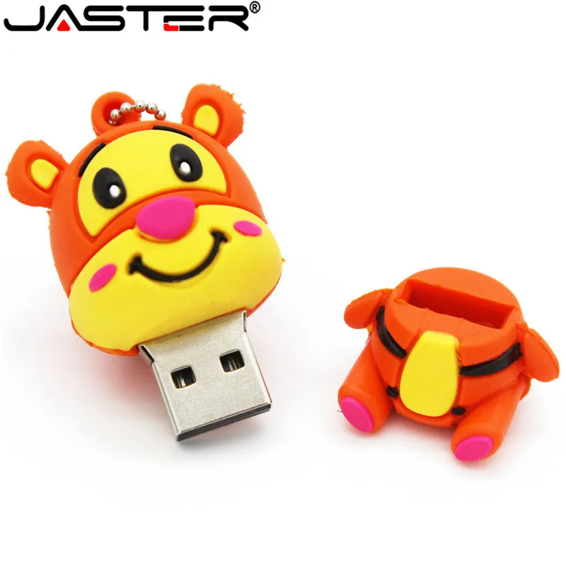 JASTER милый Медвежонок Винни флеш-накопитель Tigger Donkey usb флеш-накопитель животные флешки 4 ГБ 8 ГБ 16 ГБ 32 ГБ 64 Гб мультяшная карта памяти