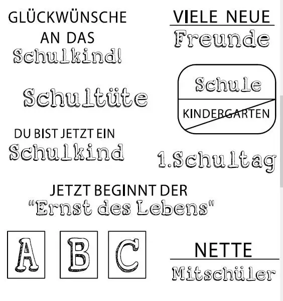 

German Transparent Clear Stamp for DIY scrapbooking/Card Making C397