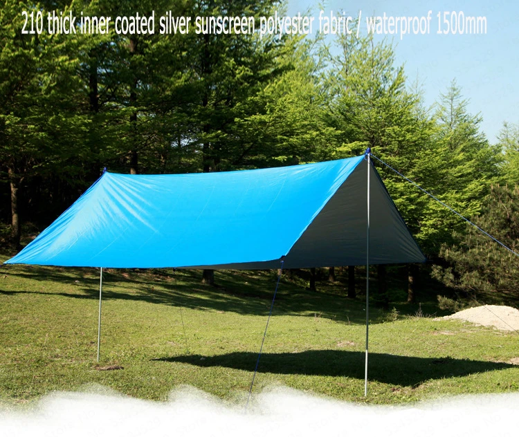 29%,Outdoor Portable Hammock Awning Hanging Tent Wear-resisting Large Multi-functional Mat Folding UV Proof Waterproof