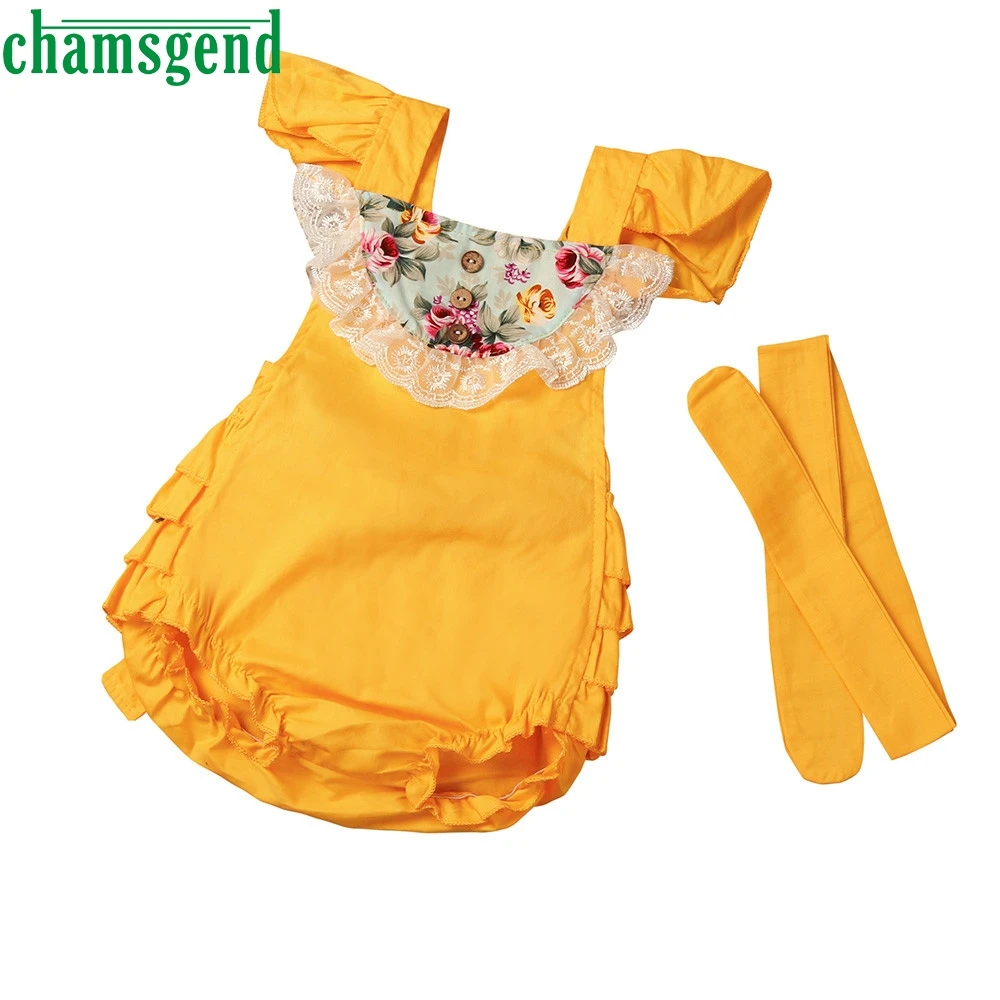

bikini 2017 Kid Baby Toddler One Piece suit Girls Printing Floral Romper Beach suits Bodysuit Jumpsuit headband Sets Tops Mar28
