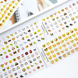 12 шт./партия Kawaii Emoji Скрапбукинг стикер набор пуля журнал наклейка s милые декоративные канцелярские наклейки для записной книжки ручной