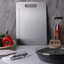 4 размера 304 разделочная доска из нержавеющей стали анти-плесени ржавчины Бесплатные разделочные доски для мяса и овощей фрукты разделочная для нарезки доска