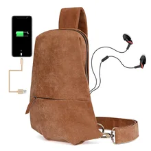 Usb зарядка мужская сумка через плечо многофункциональный ретро кожаный мужской пакет Повседневная модная походная сумка мессенджер Набор сумок через плечо